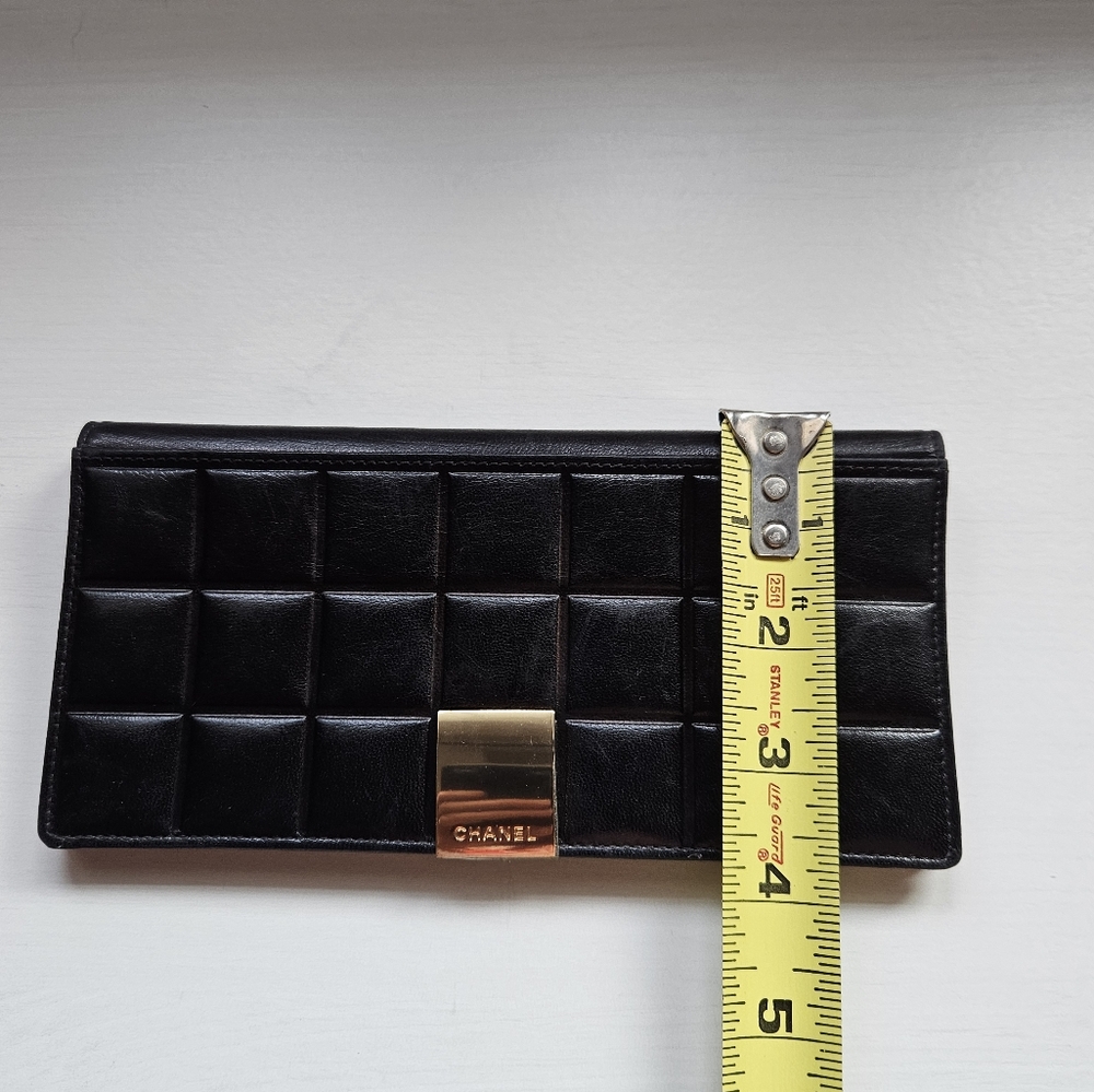 Chanel Chocolate Bar Long Leather Wallet - Picture 6 of 7
